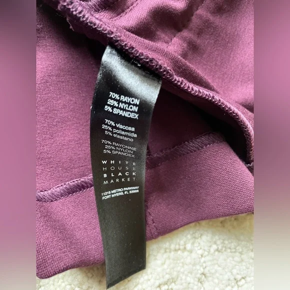 WHBM White House Black Market Cabernet Sid Military Style Ponte
Jacket - Picture 8 of 8